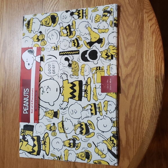 Peanuts Charlie Brown placemats set of 4 NWT - Picture 1 of 6